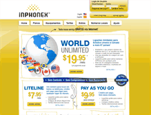 Tablet Screenshot of inphonex.com.br